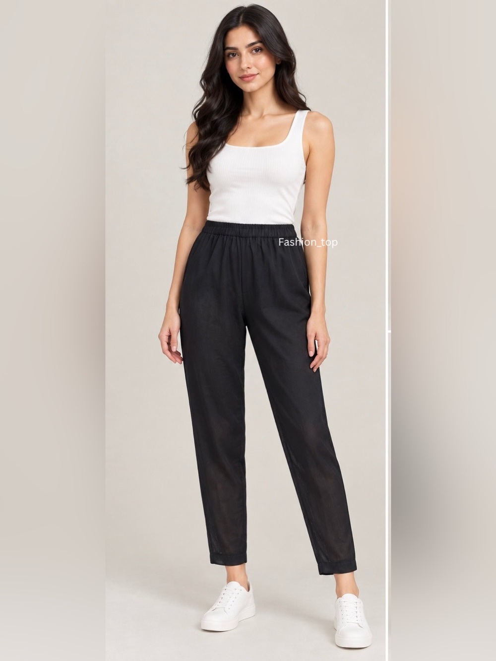 Theory Women’s Small Black Silk Tapered Pull-On Pants Elastic Waist Ankle